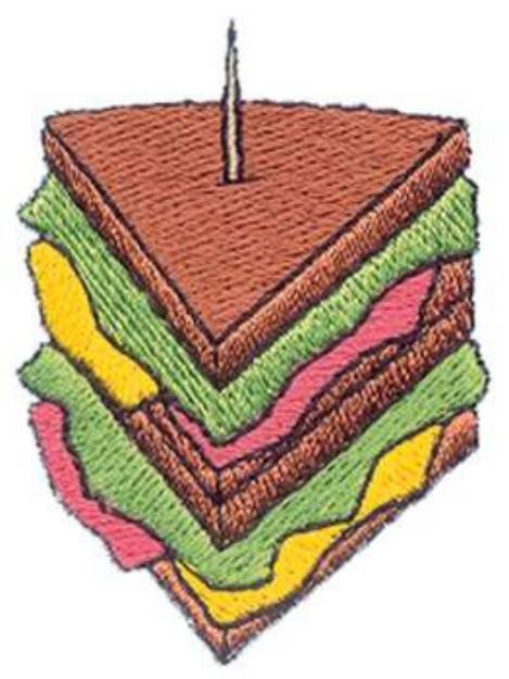 Picture of Club Sandwich Machine Embroidery Design