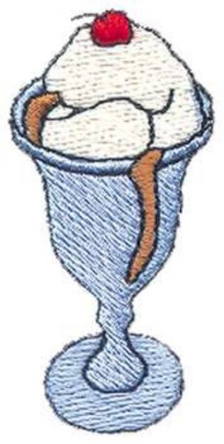 Picture of Ice-cream Sundae Machine Embroidery Design