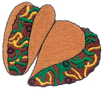 Tacos Machine Embroidery Design