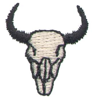 1" Skull Machine Embroidery Design