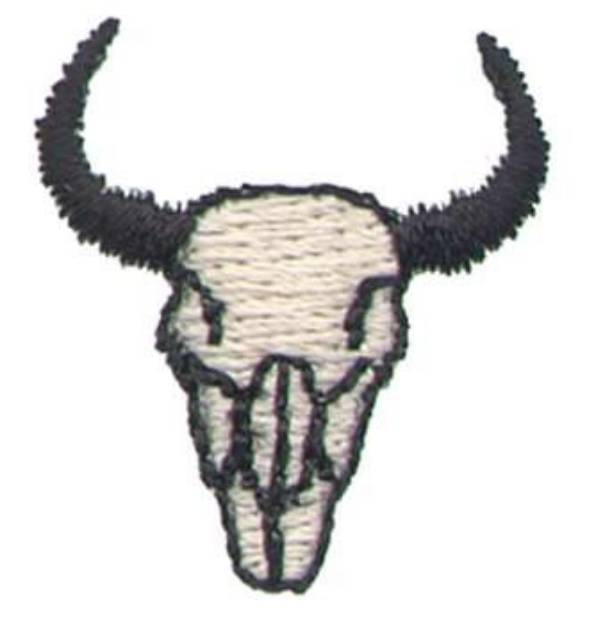 Picture of 1" Skull Machine Embroidery Design