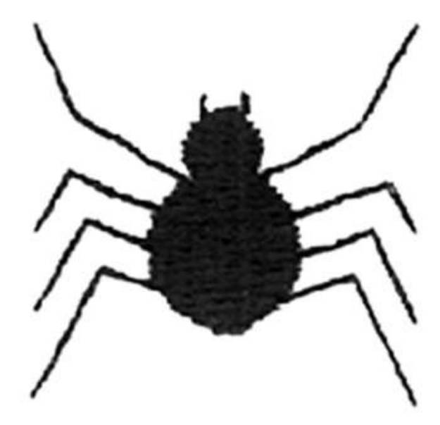 Picture of 1" Spider Machine Embroidery Design