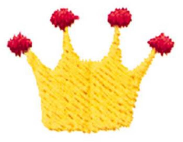 Picture of 1" Crown Machine Embroidery Design