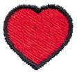 Picture of 1" Heart Machine Embroidery Design