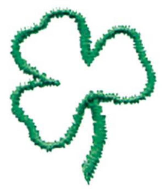Picture of 1" Shamrock Machine Embroidery Design