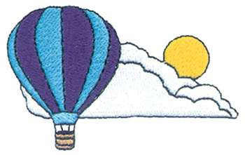 Balloon Scene Machine Embroidery Design