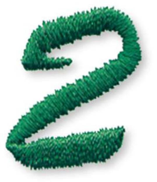 Picture of Script-Number 2 Machine Embroidery Design