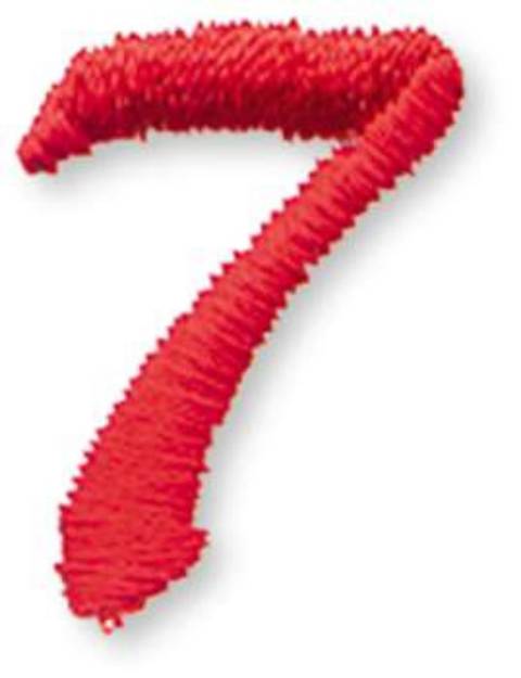 Picture of Script-Number 7 Machine Embroidery Design
