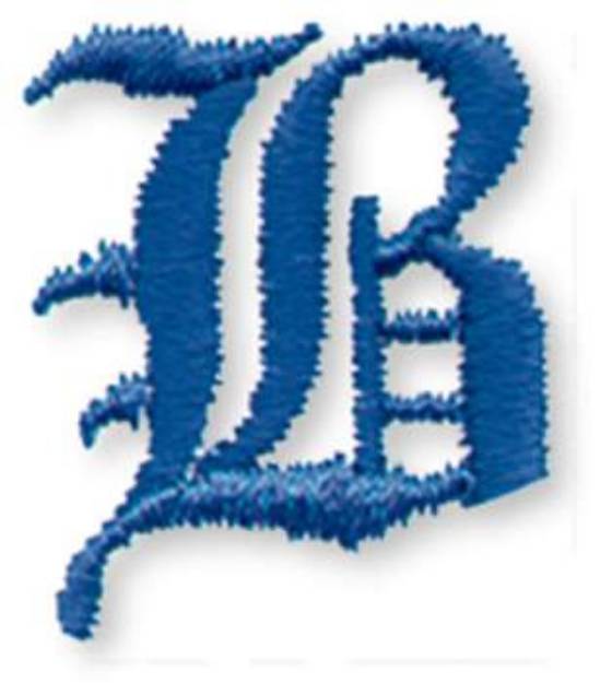 Picture of Old Style Letter B Machine Embroidery Design
