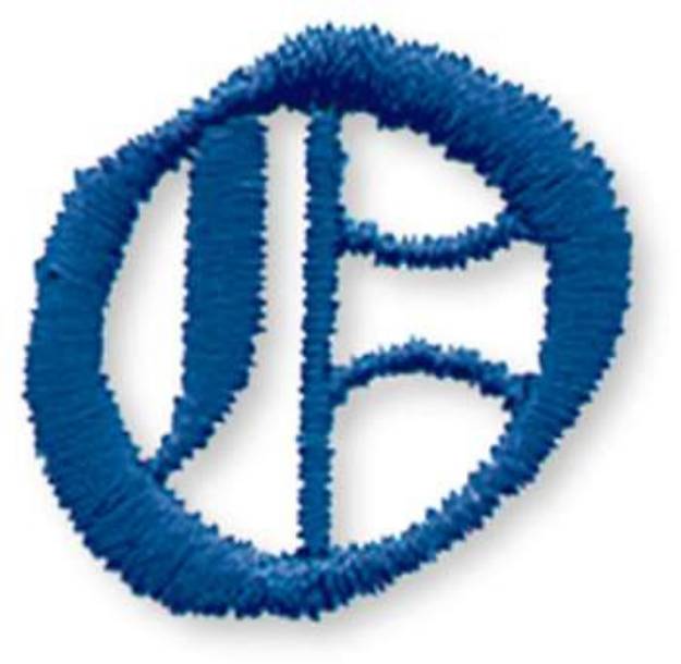 Picture of Old Style Letter O Machine Embroidery Design