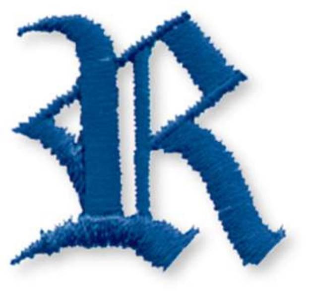 Picture of Old Style Letter R Machine Embroidery Design