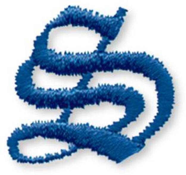 Picture of Old Style Letter S Machine Embroidery Design