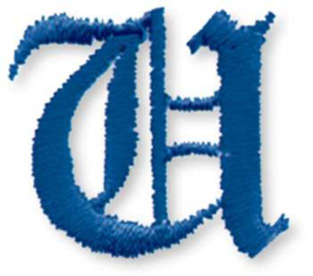 Picture of Old Style Letter U Machine Embroidery Design