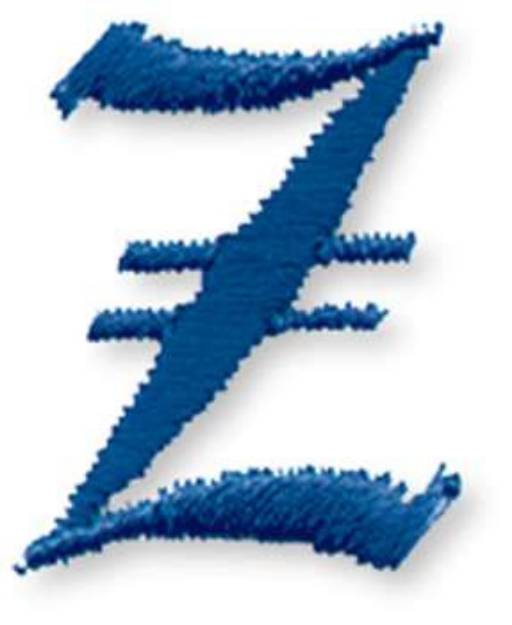Picture of Old Style Letter Z Machine Embroidery Design