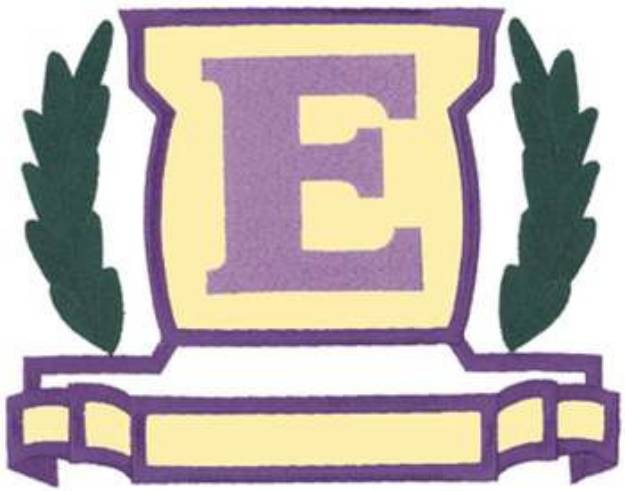 Picture of Applique Letter E Machine Embroidery Design