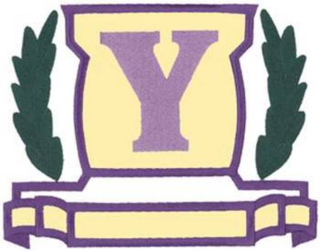 Picture of Applique Letter Y Machine Embroidery Design