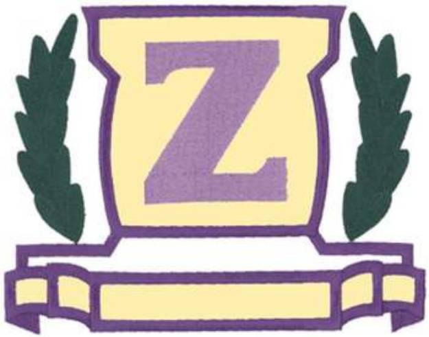 Picture of Applique Letter Z Machine Embroidery Design