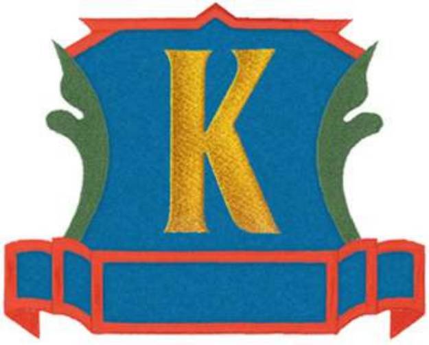 Picture of Applique Letter K Machine Embroidery Design