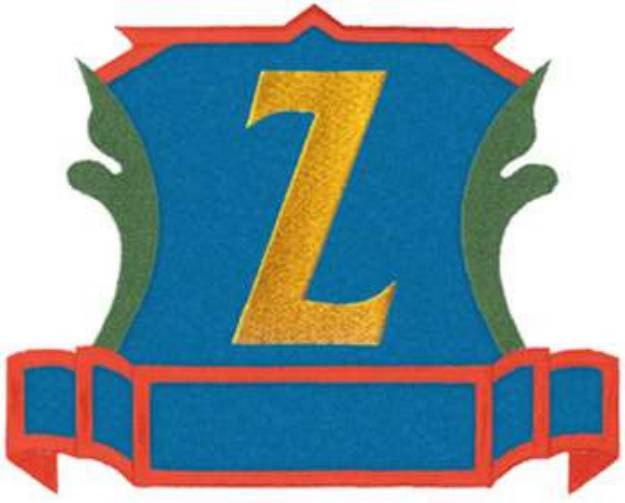 Picture of Applique Letter Z Machine Embroidery Design