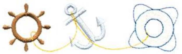 Picture of Nautical Machine Embroidery Design