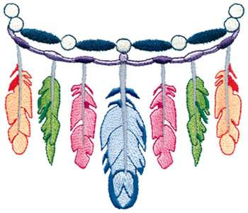 Feathers Machine Embroidery Design