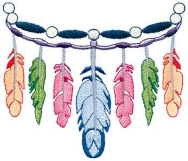 Picture of Feathers Machine Embroidery Design