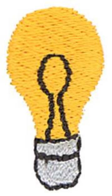 Picture of Light Bulb Machine Embroidery Design