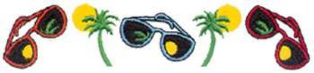 Picture of Sun Shades Machine Embroidery Design