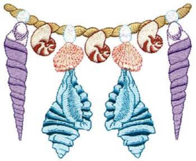 Picture of Shell Necklace Machine Embroidery Design