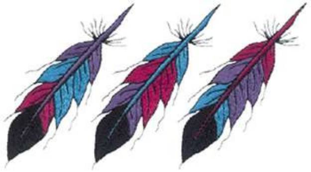 Picture of 3 Feathers Machine Embroidery Design