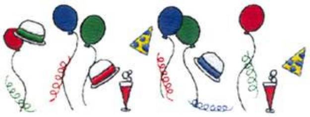 Picture of Party Machine Embroidery Design