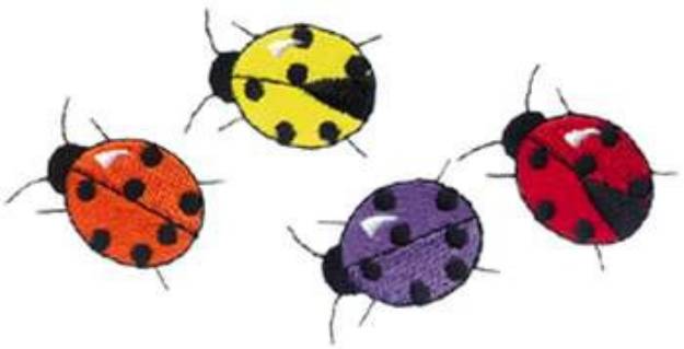 Picture of Ladybugs Machine Embroidery Design