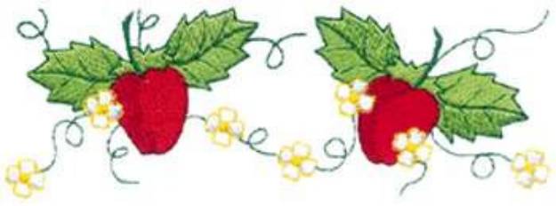 Picture of Strawberries Machine Embroidery Design