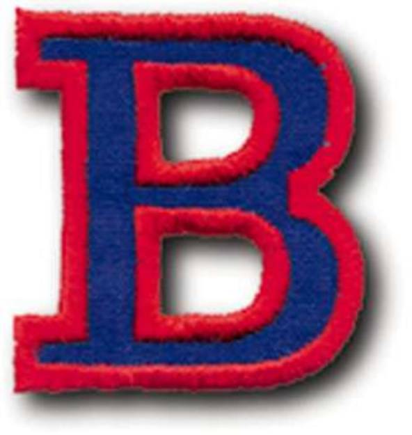 Picture of Athletic Letter B Machine Embroidery Design