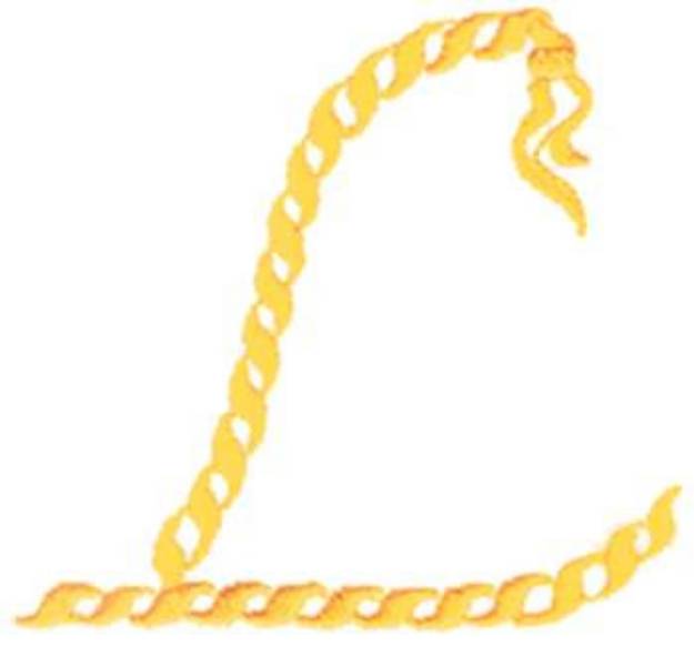 Picture of Rope Alphabet L Machine Embroidery Design