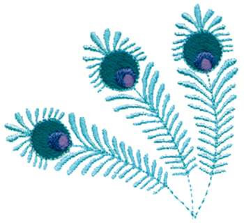 Peacock Feathers Machine Embroidery Design