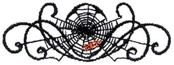 Spider Web Machine Embroidery Design
