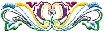 Scroll Decoration Machine Embroidery Design