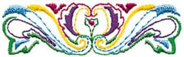 Picture of Scroll Decoration Machine Embroidery Design