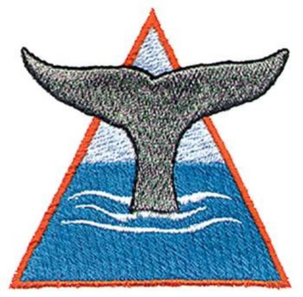 Picture of Whale Tail Logo Machine Embroidery Design