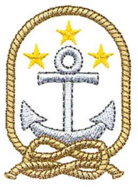 Picture of Roped Anchor Machine Embroidery Design