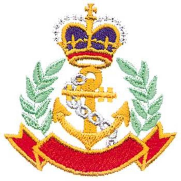 Picture of Nautical Crest Machine Embroidery Design