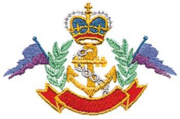 Picture of Nautical Crest Machine Embroidery Design