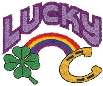 Lucky Logo Machine Embroidery Design