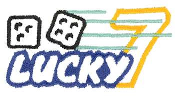 Lucky 7 Machine Embroidery Design