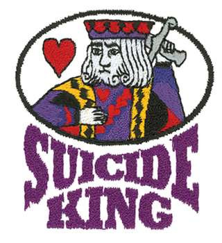 Suicide King Machine Embroidery Design