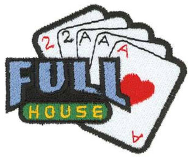 Picture of Full House Machine Embroidery Design