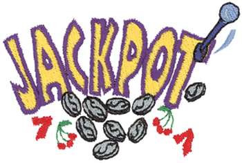 Jackpot Machine Embroidery Design