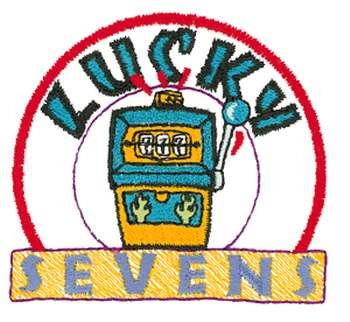 Lucky Sevens Machine Embroidery Design