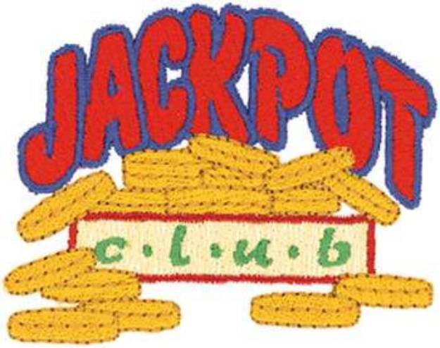 Picture of Jackpot Club Machine Embroidery Design